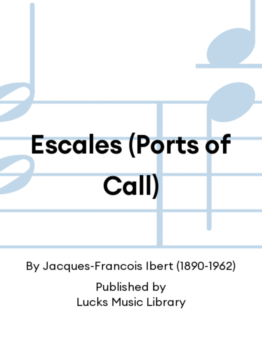Escales (Ports of Call) Set of Parts scores gallery preview page 1