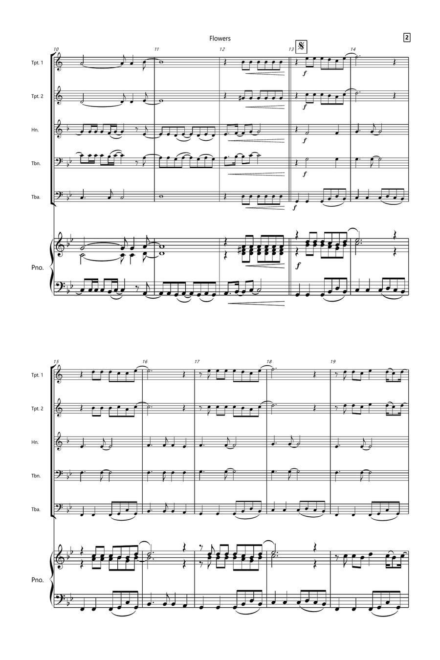 Flowers Small Ensemble scores gallery preview page 2