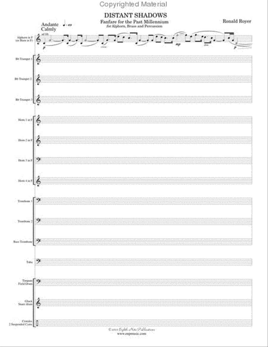 Distant Shadows Small Ensemble scores gallery preview page 2