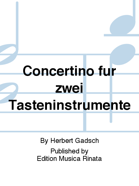 Concertino fur zwei Tasteninstrumente