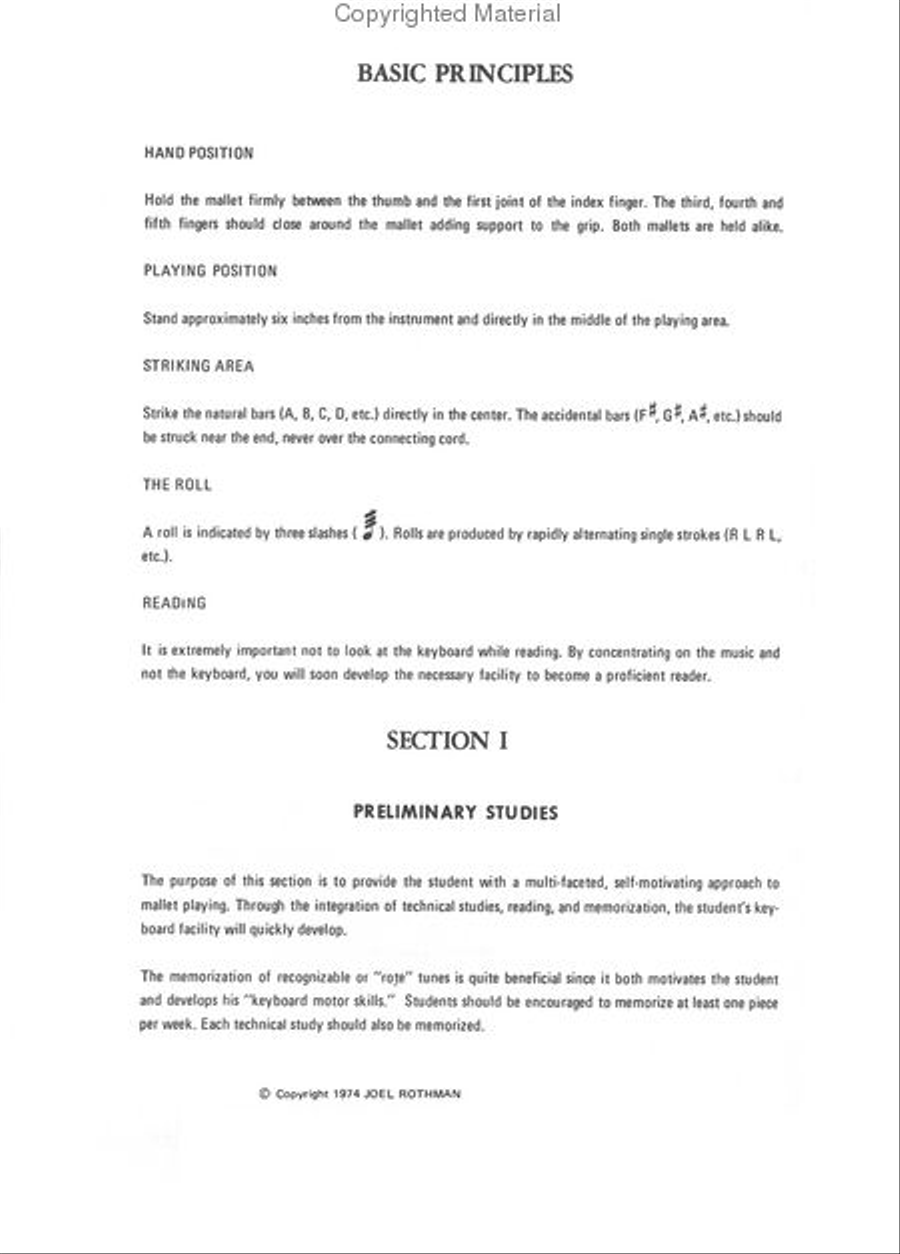 Fundamental Studies For Mallets