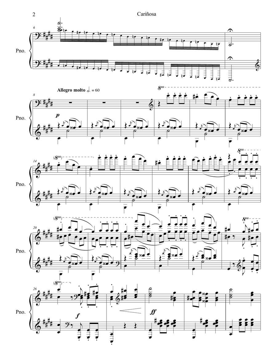 Cariñosa Piano Transcription Piano Solo scores gallery preview page 3