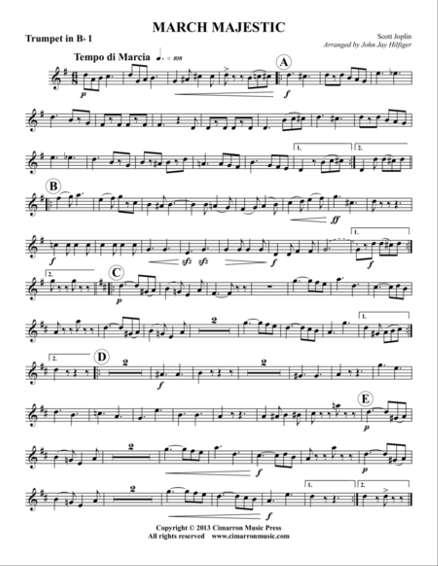 March Majestic Horn scores gallery preview page 4
