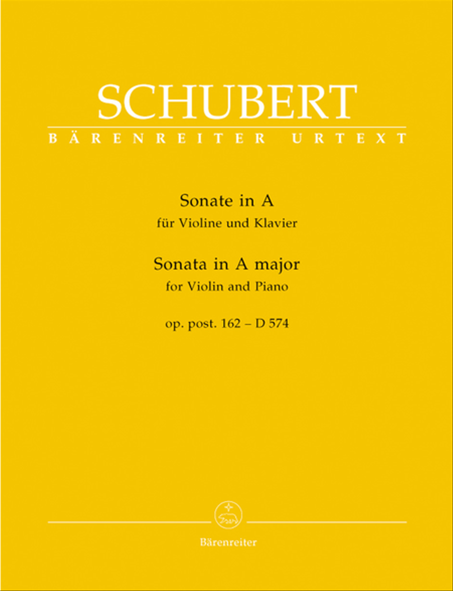 Sonata for Violin and Piano A major, Op. post.162 D 574 Violin Solo scores gallery preview page 1