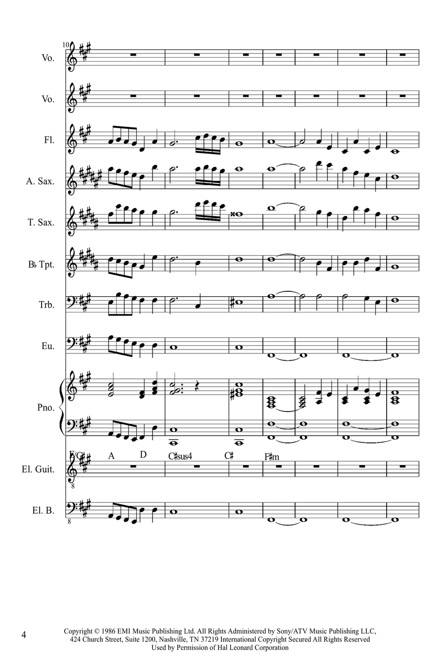 Final Countdown Large Ensemble scores gallery preview page 4
