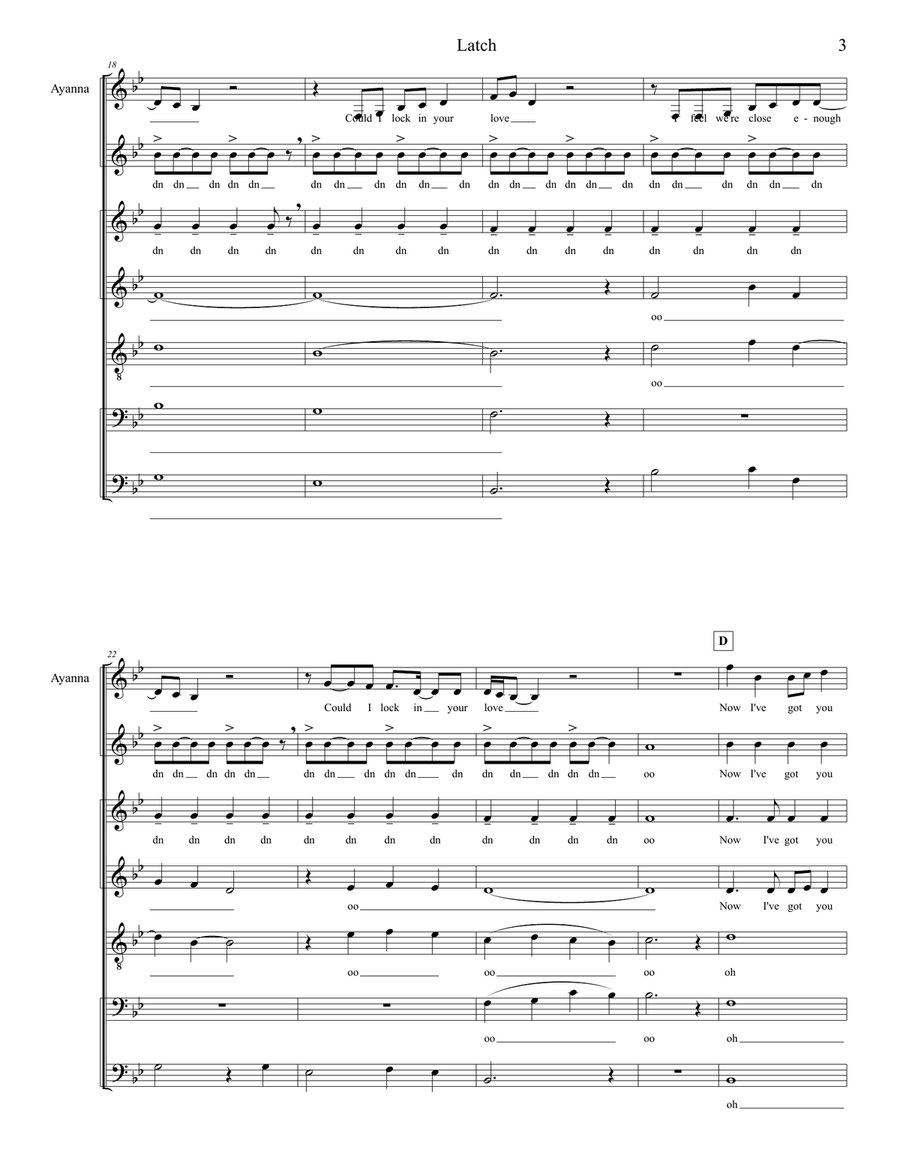 Latch 4-Part scores gallery preview page 3
