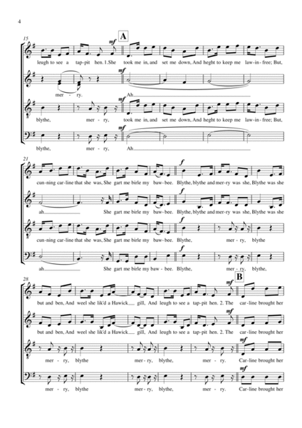 Three Songs of Robert Burns for unaccompanied choir image number null