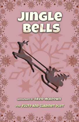 Book cover for Jingle Bells, Jazz Style, for Flute and Clarinet Duet