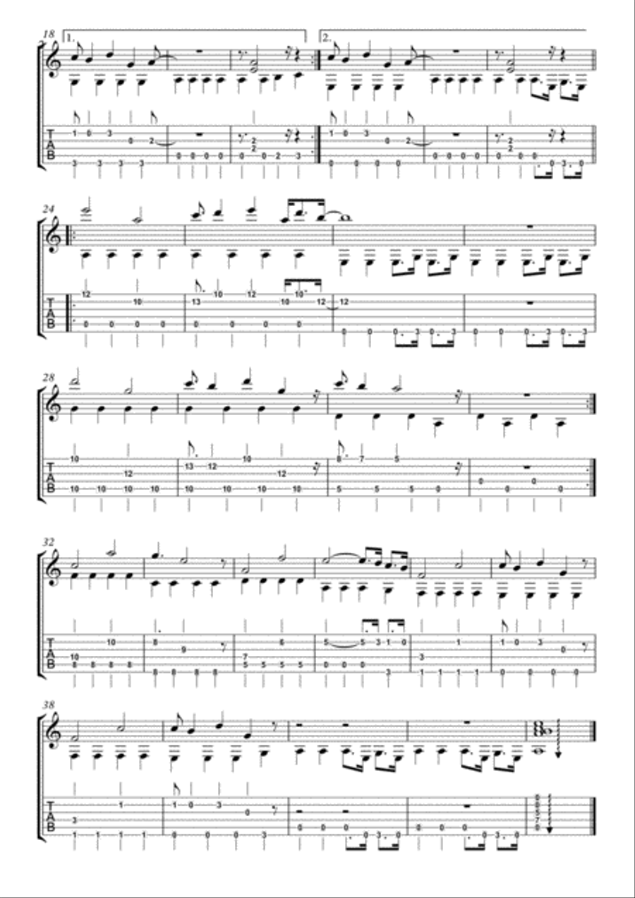 Game Of Thrones Guitar Tablature scores gallery preview page 3