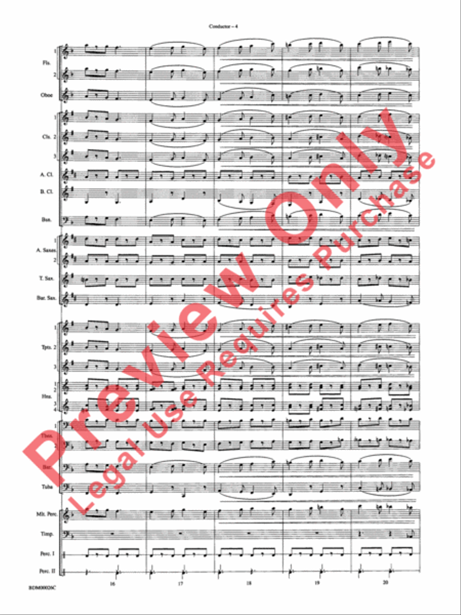 Wings and Shield Wings and Shield Concert Band scores gallery preview page 7