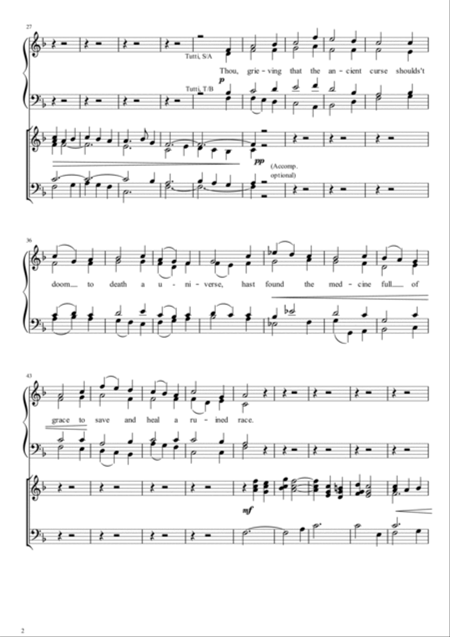 Creator of the Starry Height 4-Part scores gallery preview page 2