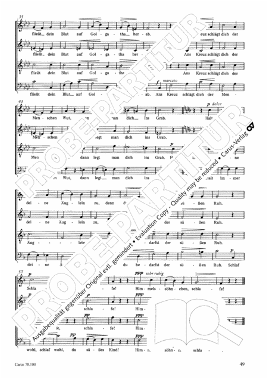 Geistliches Chorbuch der Romantik Choir scores gallery preview page 50