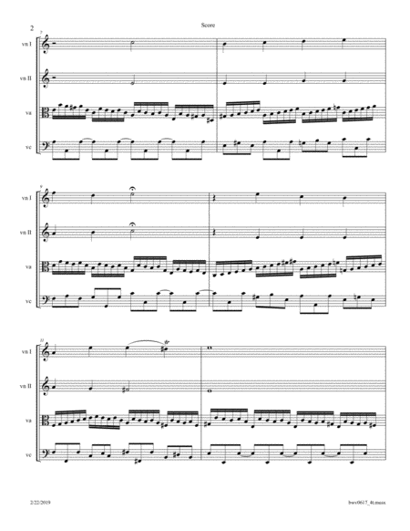Bach: Prelude "Herr Gott, nun schleuss den Himmel auf" BWV 617 from the Orgelbuechlein arranged for image number null