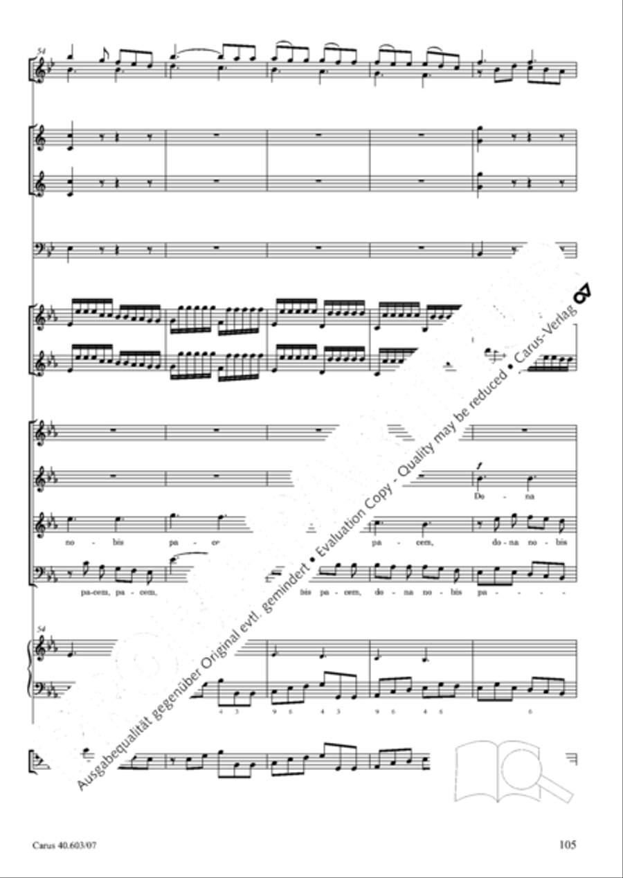 Grosse Orgelsolomesse in Es 4-Part scores gallery preview page 118