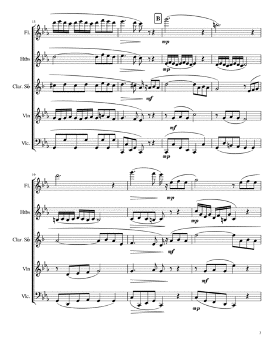 Souvenirs (Quintette, 3rd movement.) image number null