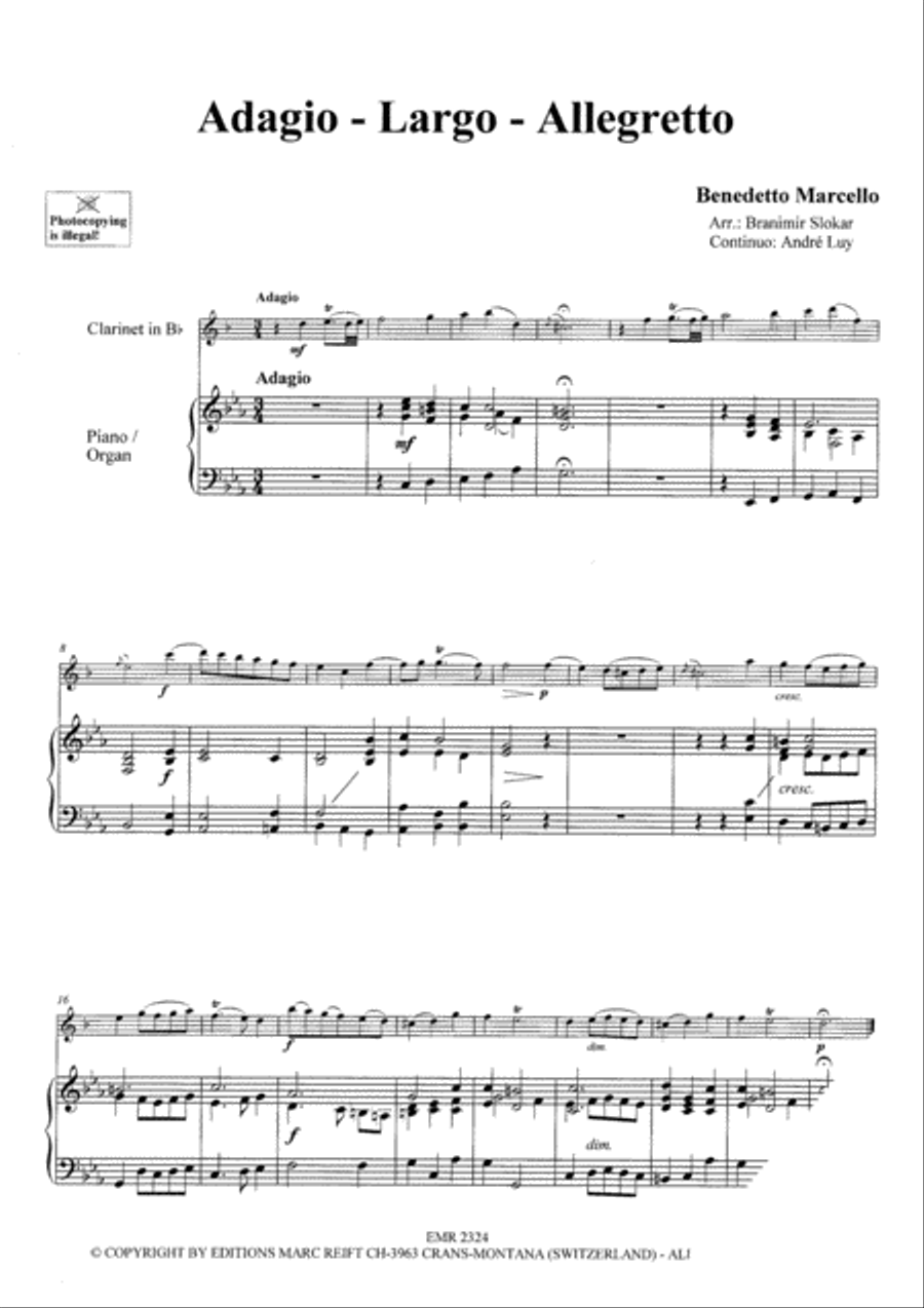 Baroque Masterpieces Baroque Masterpieces Clarinet Solo scores gallery preview page 3