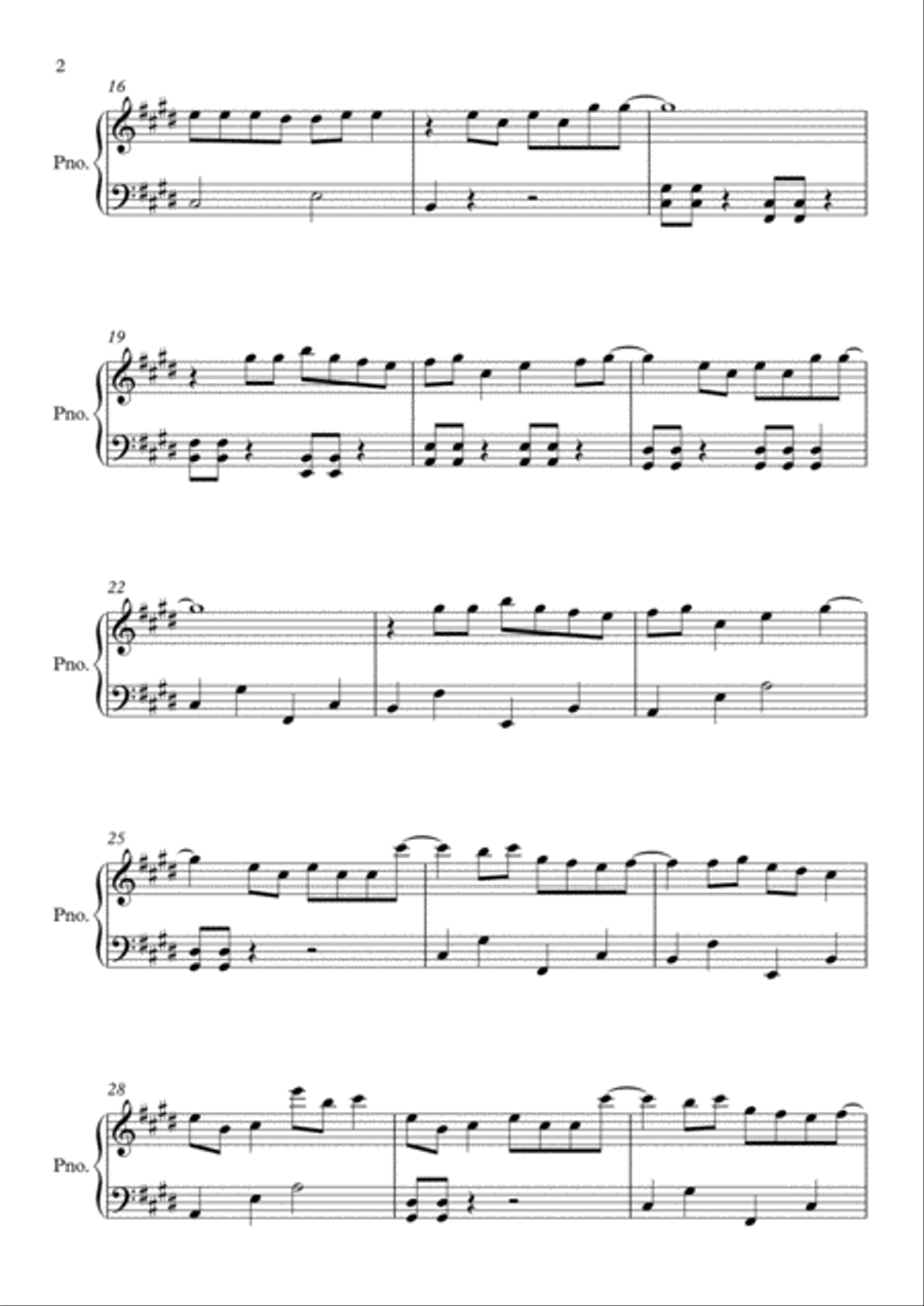 Sucker Easy Piano scores gallery preview page 2