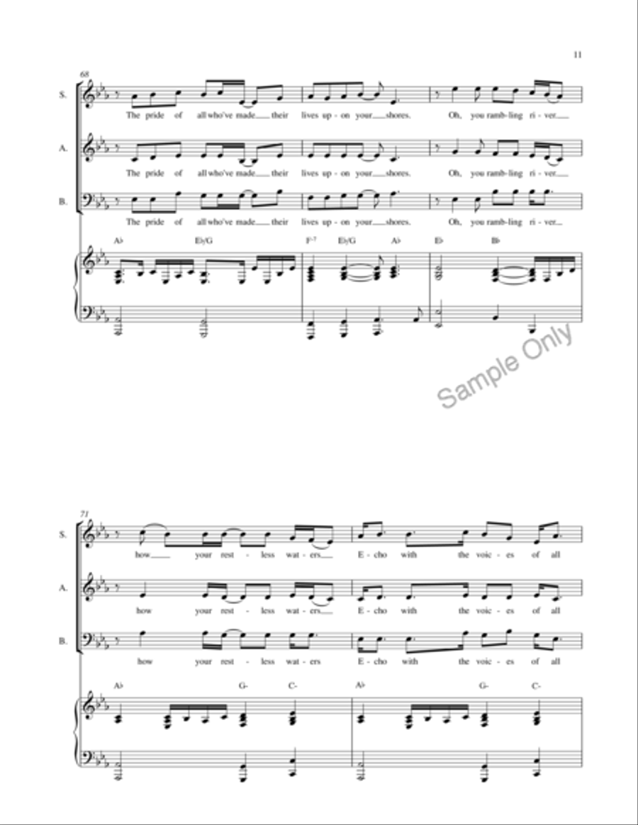 Ghost Of Simon Fraser Doesn't Exist 3-Part scores gallery preview page 12