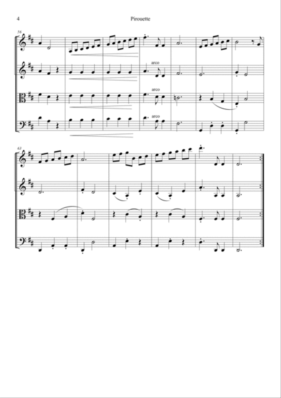 6 Waltzes for String Quartet String Quartet scores gallery preview page 6