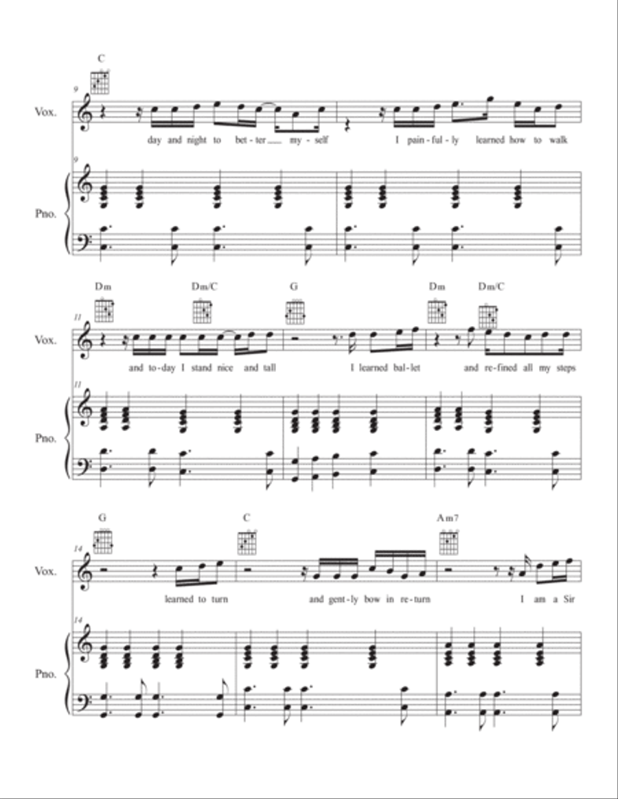 We Have a Voice Piano, Vocal, Guitar scores gallery preview page 2