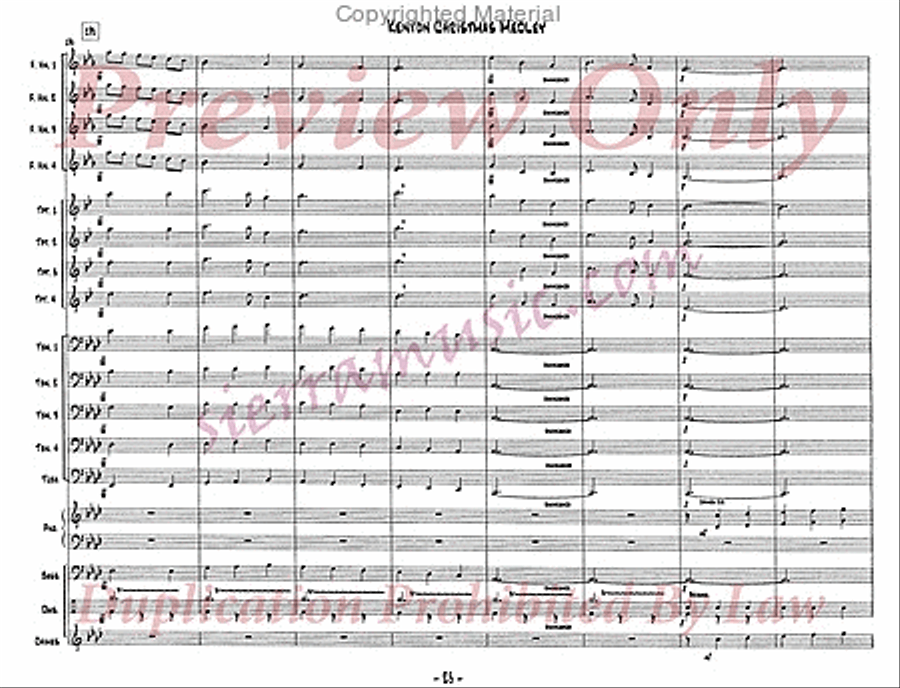 Christmas Medley Christmas Medley Jazz Ensemble scores gallery preview page 26