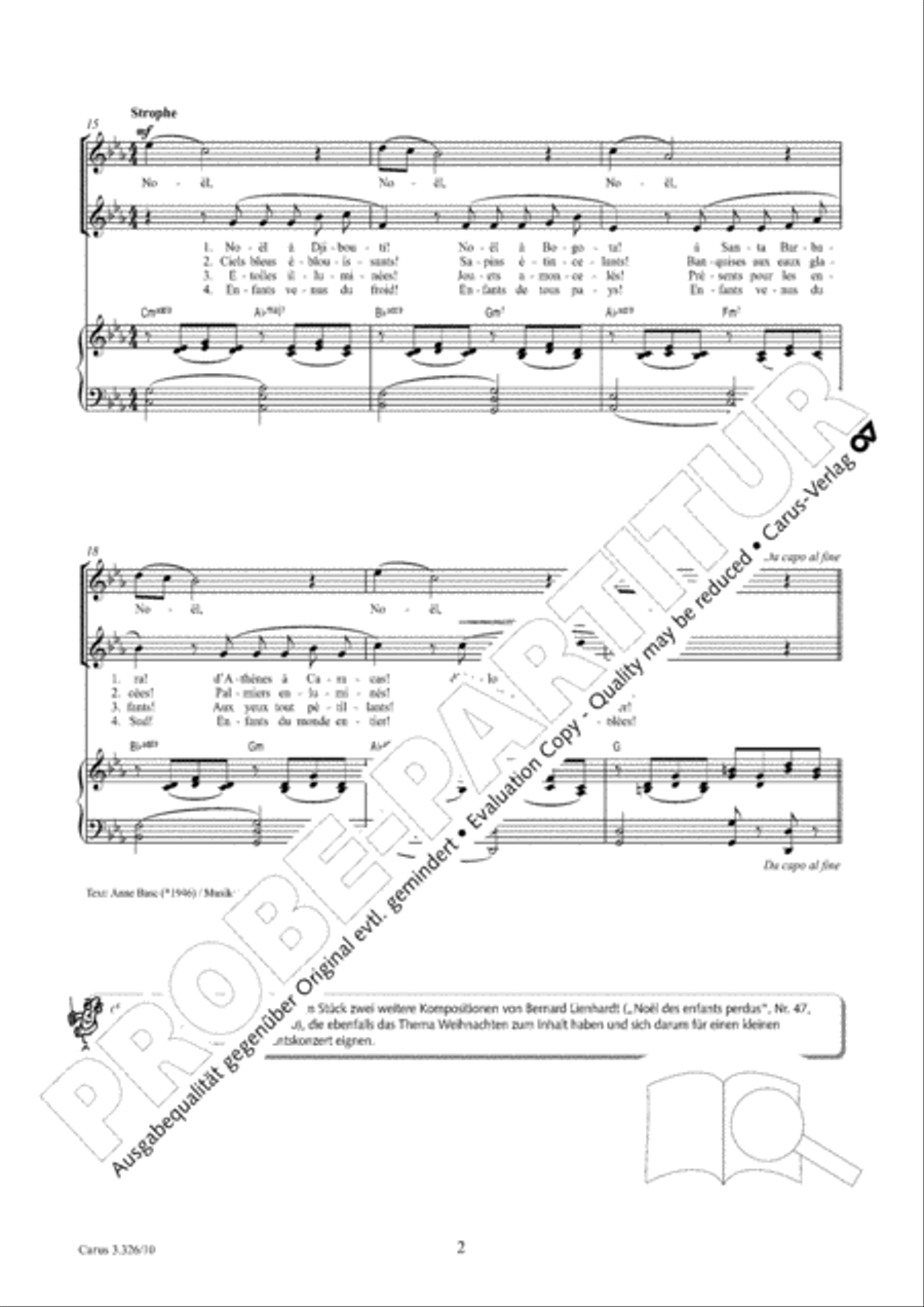 Noel frappe a la porte Noel frappe a la porte SA scores gallery preview page 3