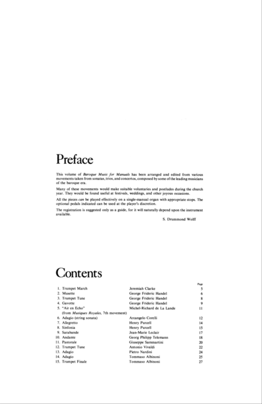 Baroque Music for Manuals, Vol. I Organ scores gallery preview page 2