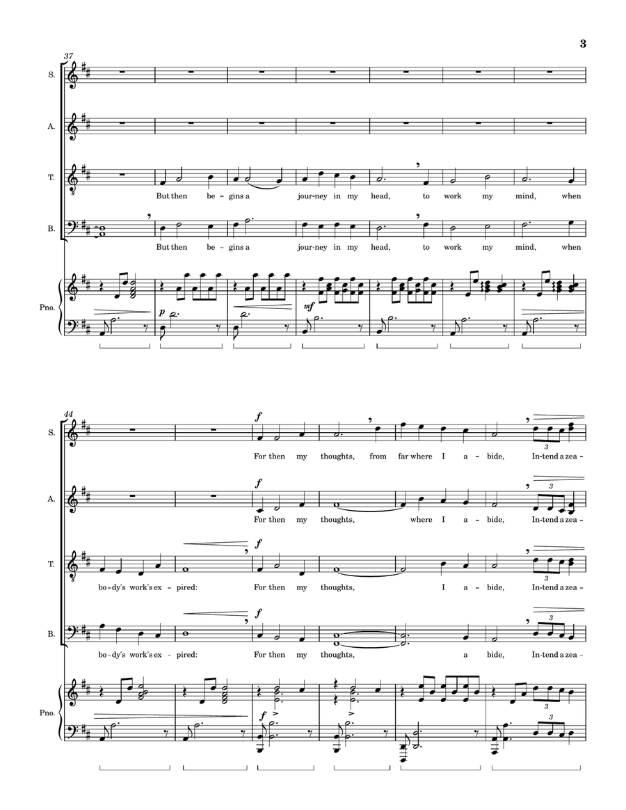 Weary With Toil, Op. 5 Weary With Toil, Op. 5 Divisi scores gallery preview page 3