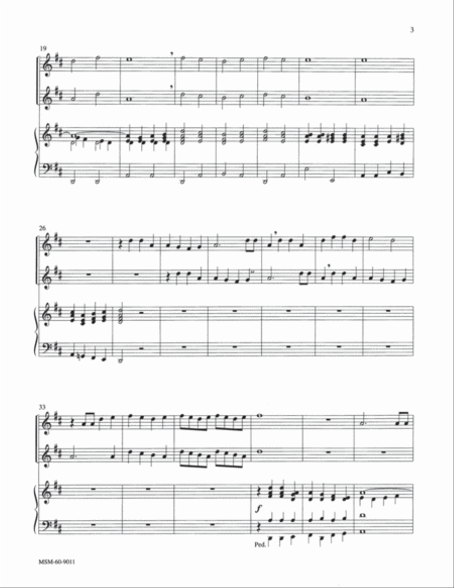 All Creatures of Our God and King Choir scores gallery preview page 3