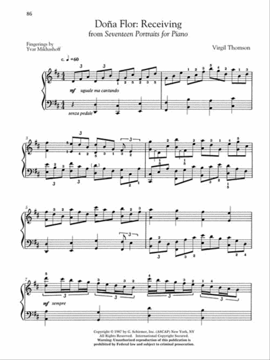 20th Century American Composers - Upper Intermediate Level Piano Piano Solo scores gallery preview page 8