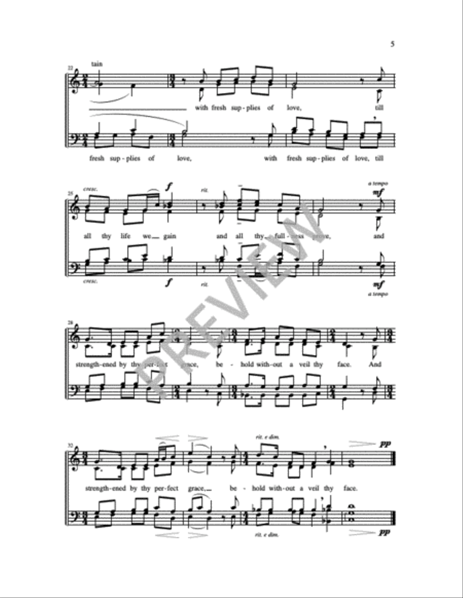 Two Communion Motets 4-Part scores gallery preview page 4