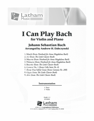 Book cover for I Can Play Bach