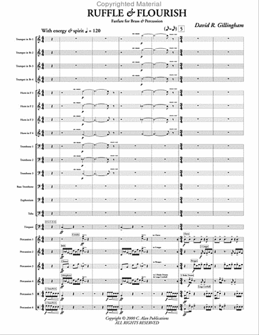 Ruffle and Flourish Ruffle and Flourish Percussion Ensemble scores gallery preview page 2