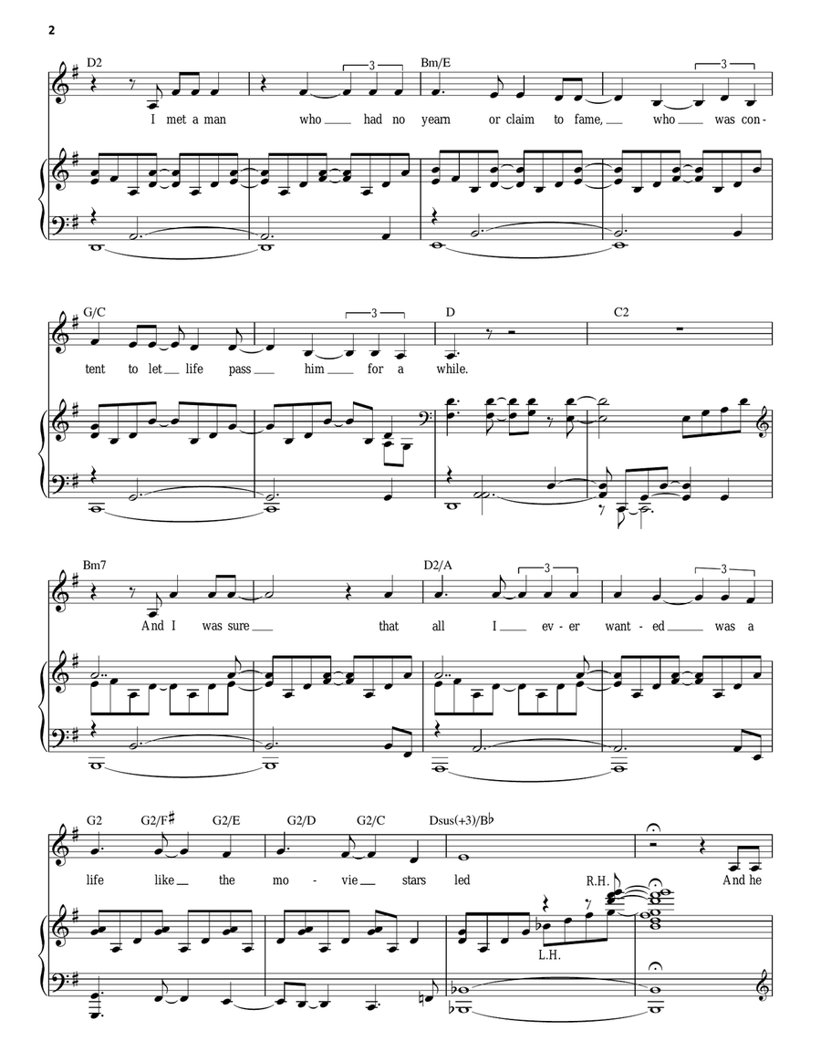 Stars And The Moon (from Songs for a New World) Piano, Vocal scores gallery preview page 2