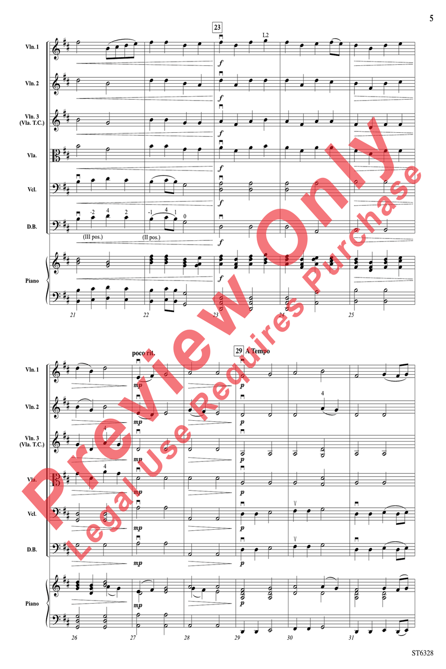 Fantasy on a Japanese Folk Song String Orchestra scores gallery preview page 5