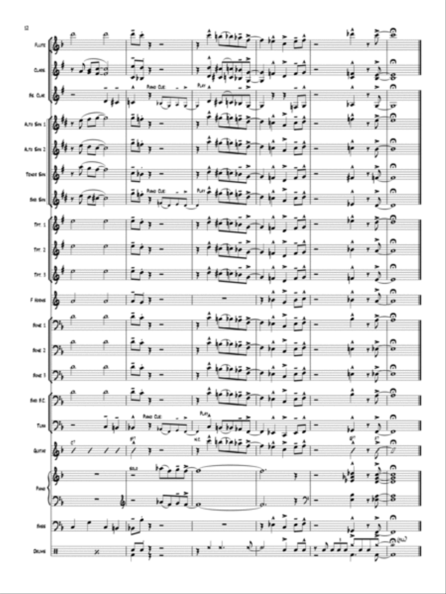 Blues Is My Favorite Color Concert Band scores gallery preview page 11