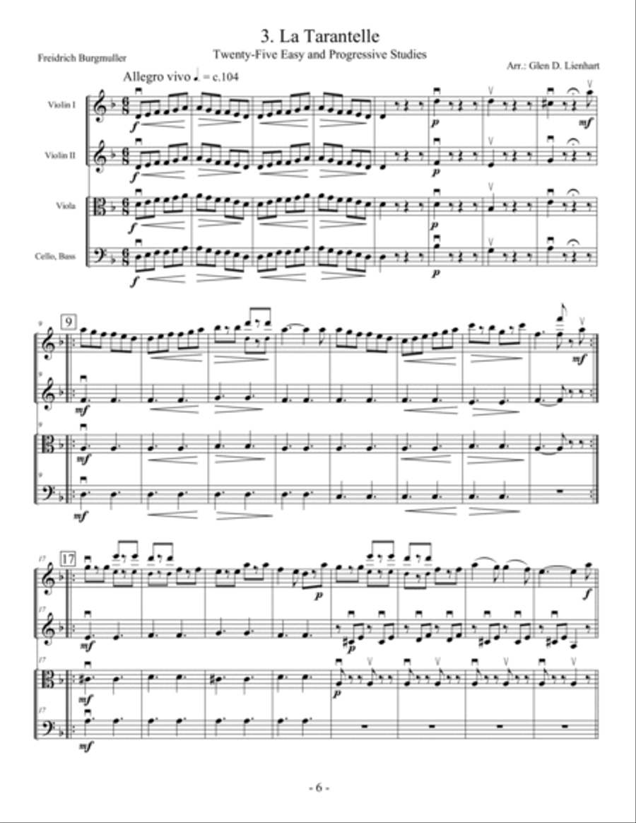 GRADED ENSEMBLES FOR STRINGS - VOLUME IV String Quartet scores gallery preview page 6