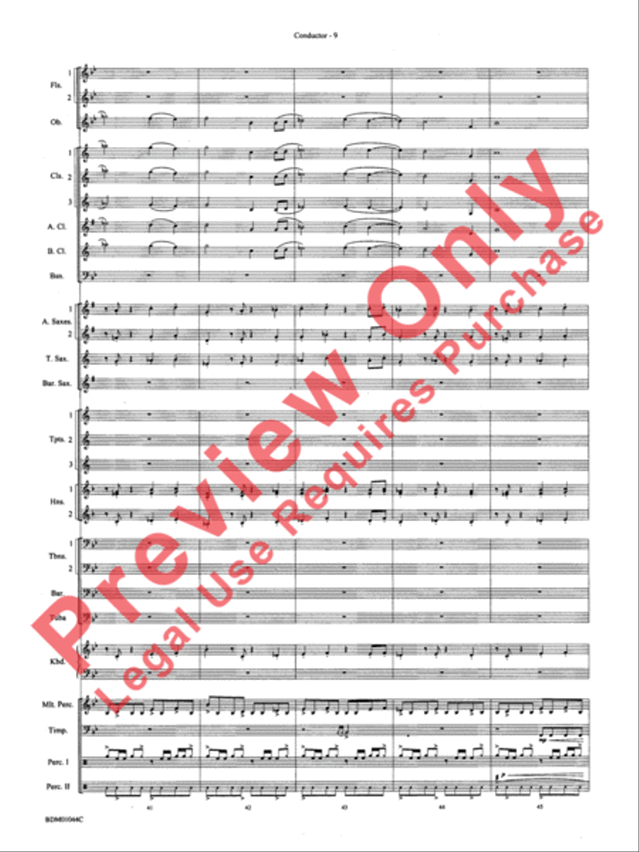 To the Summit! (Strive for the Highest) Concert Band scores gallery preview page 13