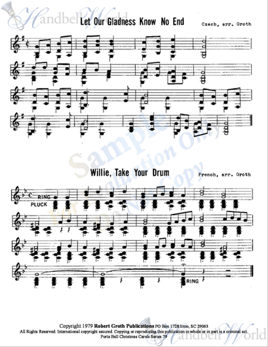 Porta Bell System of Carolling 79 2-Octaves scores gallery preview page 4