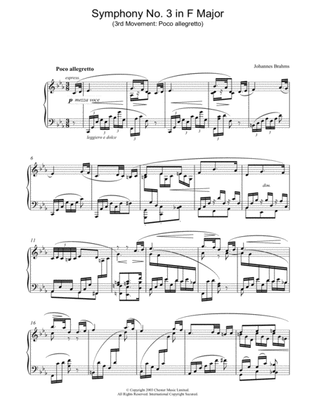 Book cover for Symphony No. 3 in F Major (3rd movement: Poco allegretto)