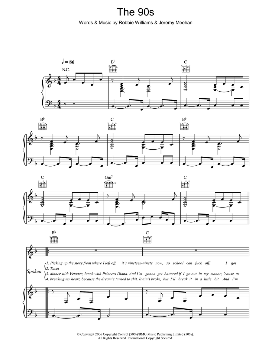 The 90s Acoustic Guitar scores gallery preview page 1