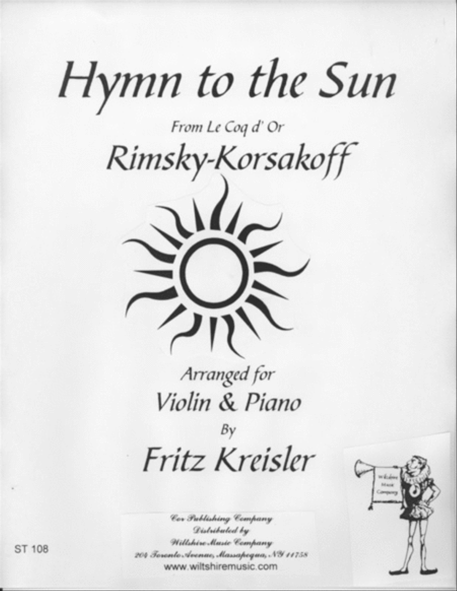 Hymn to the Sun from Le Coq d'Or Violin Solo scores gallery preview page 1