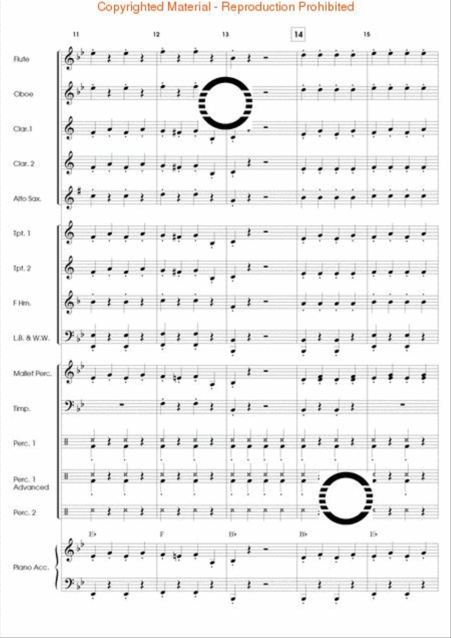 Along Came a Spider Along Came a Spider Concert Band scores gallery preview page 4