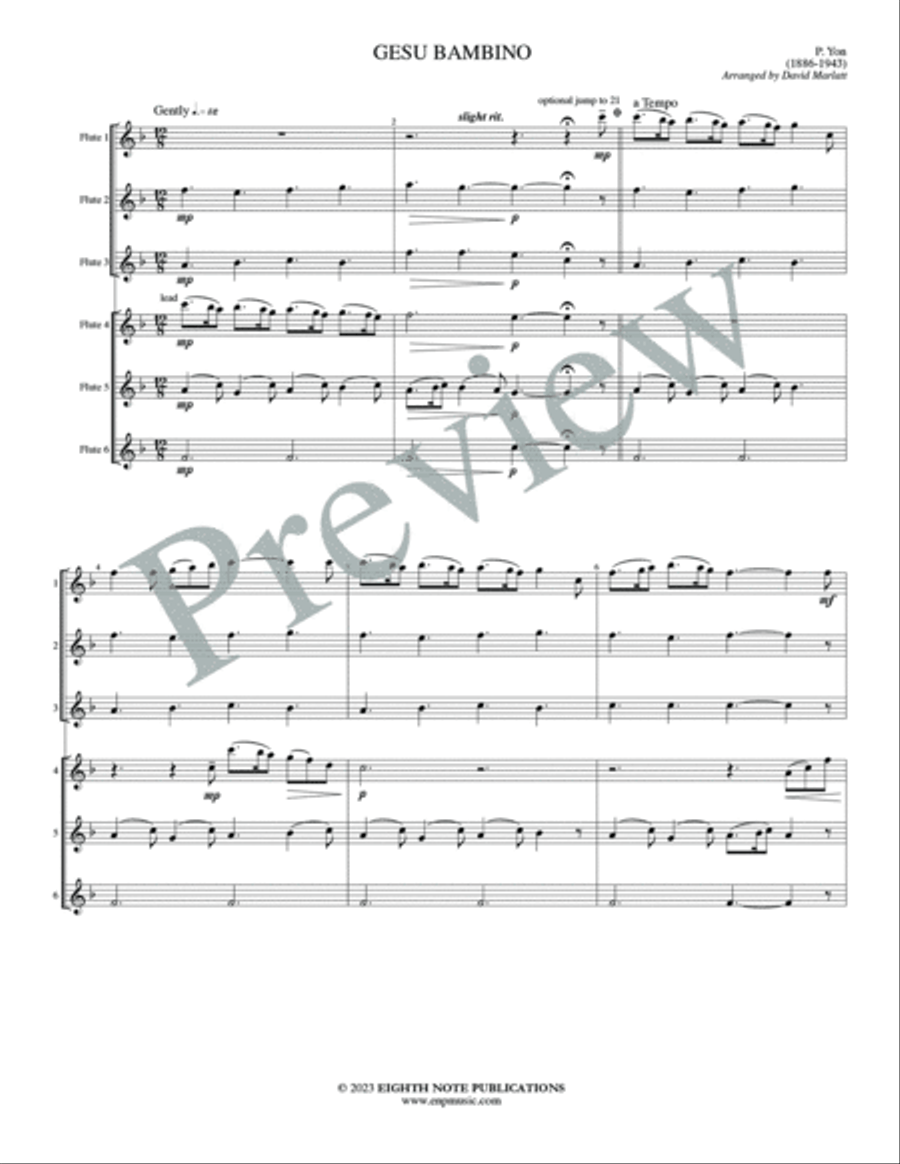 Gesu Bambino Small Ensemble scores gallery preview page 3