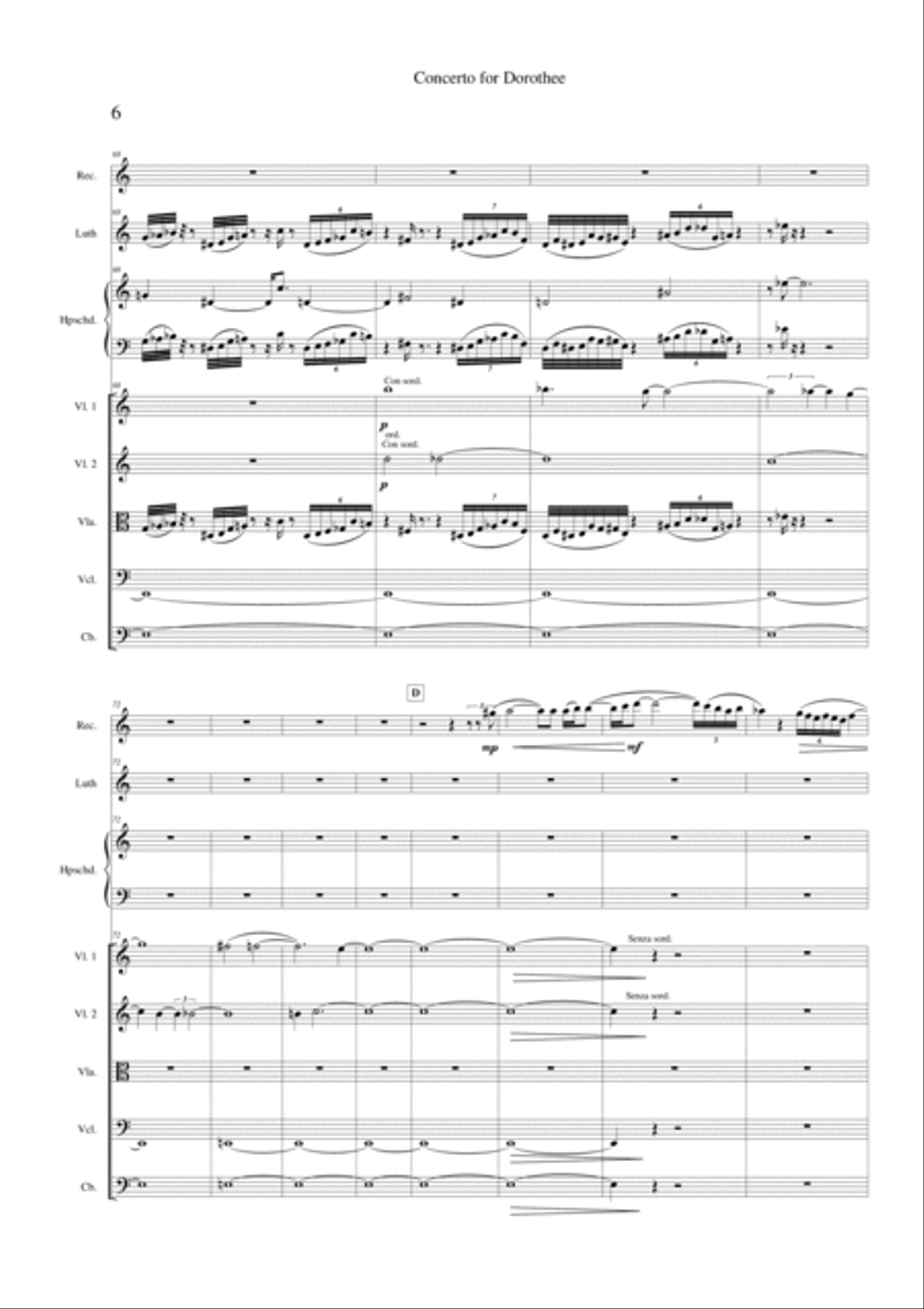 Concerto for Dorothee Large Ensemble scores gallery preview page 6