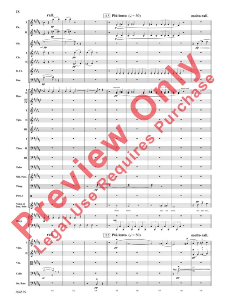 Ging heut Morgen übers Feld Full Orchestra scores gallery preview page 19