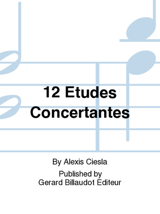 Book cover for 12 Etudes Concertantes