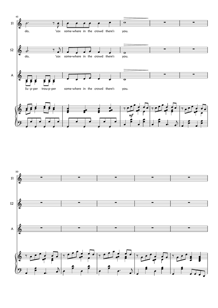 Super Trouper SSA scores gallery preview page 5