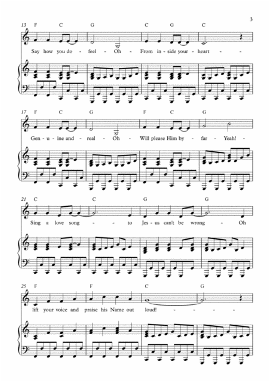 Sing a Love Song Voice scores gallery preview page 3