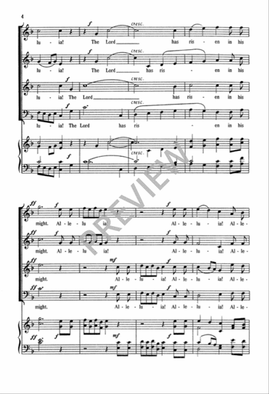 Rejoice, Rejoice, Alleluia 4-Part scores gallery preview page 5